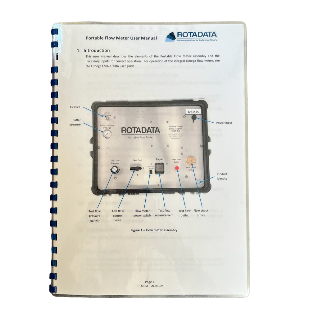Portable Flow Meter ROTADATA Omega FM41600 – supplymed.co.uk