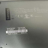 Underside label of the Lenovo laptop controller for CBS freezer showing serial number and manufacture date.