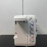 Profile view of the color-coded adjustment dials on the second LOVO unit.