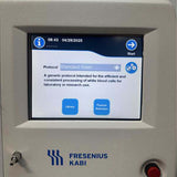 Close-up of the LOVO 6R4900 touchscreen displaying the 'Standard Wash' protocol for white blood cell processing.